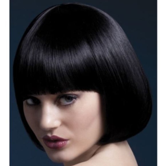 Women Synthetic Short Black Hair Full Bob Wig